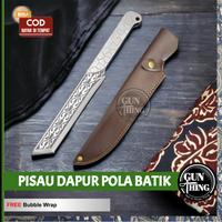 Gambar Pisau Dapur Pola Batik / Pisau Daging Pola Batik FREE Sarung- GUNTHING dari GunThing undefined 1 Tokopedia