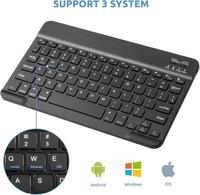 Gambar iPad Gen 7 8 9 10.2 inch Combo Wireless Keyboard Mouse Bluetooth Stand - Combo Hitam dari TokoCasingCover undefined 5 Tokopedia