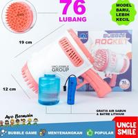 Gambar Mainan Anak Bubble Gun Elektrik Bazooka Gelembung Sabun - 88 Lubang ungu dari wino shop. undefined 5 Tokopedia