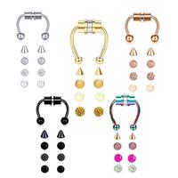 Gambar Anting Tindik Hidung Jepit Magnet Tanpa Tindik Fake Septum Ring A244 - ROSEGOLD dari Monark Indonesia undefined 2 Tokopedia