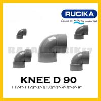 Gambar Rucika PVC Elbow Knee 90° D 11/4" 11/2" 2" 21/2" 3" 4" Inchi - 2 Inch dari Rajalistrik57 undefined 1 Tokopedia