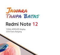 Gambar Xiaomi Official Redmi Note 12 50MP Triple Kamera 120Hz AMOLED NFC IP53 - Onyx Grey, 4/128GB dari Xiaomi Indonesia undefined 2 Tokopedia