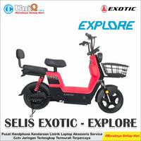 Gambar SEPEDA LISTRIK EXOTIC EXPLORE BERKUALITAS DAN TERJAMIN - BLACK RED dari uniq cell mojosari undefined 2 Tokopedia