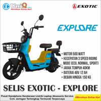 Gambar SEPEDA LISTRIK EXOTIC EXPLORE BERKUALITAS DAN TERJAMIN - BLACK RED dari uniq cell mojosari undefined 1 Tokopedia