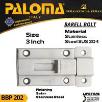 Gambar Barrel Bolt PALOMA BBP 202 BETA 3 INCH Grendel Slot Kunci dari GERAI KUNCI KERAN HARDWARE undefined 1 Tokopedia