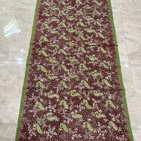Gambar Kain batik tulis lasem hijau coklat motif daun bagus dari Batik Amiri undefined 2 Tokopedia