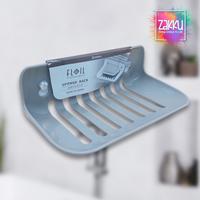 Gambar ZAKKU SPONGE RACK/ RAK SPONS CUCI PIRING/ RAK SABUN PLASTIK (K537-4) dari Zakku undefined 4 Tokopedia