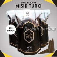 Gambar Dupa Bukhur Kerucut Gaharu Bakar Wangi Arab Isi 50 Misik Turki - Black Oud  dari Berkah Wangi Parfum undefined 1 Tokopedia