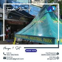 Gambar Tenda Kerucut Rangka Tebal Termasuk Branding dari ATR TERPAL & PRINTING undefined 5 Tokopedia