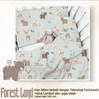 Gambar sprei & bedcover katun micro tencel motif  forest land 2 warna makmur - bedcover singel dari berkah jaya sprei undefined 1 Tokopedia