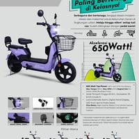 Gambar sepeda listrik Genio attura garansi resmi - Ungu dari M.57 BIKE undefined 1 Tokopedia