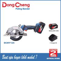 Gambar DONG CHENG DCMY125 CORDLESS BRUSHLESS CIRCULAR SAW MINI SAW 125mm - 1 BATTERY dari ClickTools undefined 1 Tokopedia
