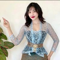 Gambar KT Kebaya tile akar - Biru, XXL dari indah str undefined 2 Tokopedia