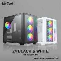 Gambar Enlight Z4 White dan Black | Casing PC ATX | CPU PC Case Gaming - Hitam dari Foursquare Computer Bandung undefined 2 Tokopedia