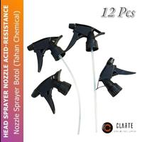 Gambar CLARTE Head Sprayer Kepala Spray Botol Trigger 500ml 12 Pcs Tahan Chemical Hitam Putih Nozzle Acid-Proof Replacement - Putih dari clartedetailingtools undefined 1 Tokopedia