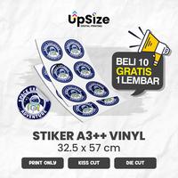 Gambar Cetak Stiker Vinyl A3++ Size Besar 57 x 32.5 cm Label A3++ Cutting dari Upsize Digital Printing undefined 1 Tokopedia