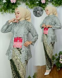 Gambar KEBAYA KUTUBARU CROP BAHAN TILLE BORDIR - TERAKOTA, XL dari Toko shohabat tanahabang undefined 4 Tokopedia