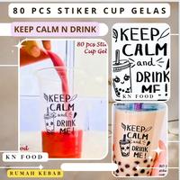 Gambar Stiker transparan kata kata Cup minuman / botol minuman / stiker es te - kata kata lucu dari KaEn Food Rumah Kebab undefined 3 Tokopedia