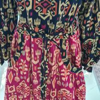 Gambar Dress Tenun ada Capuchon dengan potongan pinggang tali dari kcraftshop13 undefined 2 Tokopedia