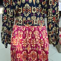 Gambar Dress Tenun ada Capuchon dengan potongan pinggang tali dari kcraftshop13 undefined 4 Tokopedia
