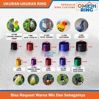 Gambar Omah Ring Burung Std Barcode Custome Murai/Kenari/Merpati/LB DLL - Harga untuk 25 Biji - Ungu, MURAI dari Omah Ring undefined 5 Tokopedia