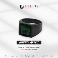Gambar Cincin Titanium Pria Keren Asli Hitam Cristal Hijau - 7 dari Treera Indonesia undefined 2 Tokopedia