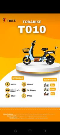 Gambar Sepeda Listrik TORA T010 400 Watt Baterai Graphene - Hijau dari BRECHT.ID OFFICIAL STORE undefined 2 Tokopedia