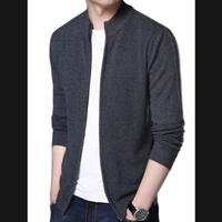 Gambar Sweater Pria Slim Fit Panjang Full Sleting - Maroon, L dari Karila.Outfit undefined 2 Tokopedia