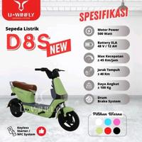 Gambar Sepeda Listrik Uwinfly D8S D8 Selis Uwinfly D8S Pengganti DF8 [Pink] dari Bonjour Electronic Official undefined 5 Tokopedia