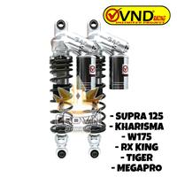 Gambar Shock VND AK 111 B1 Click Rebound 340mm Supra X 125 / RX King / Kharisma / W175 Motor Motorcycle - Hitam dari CROWN RACING undefined 2 Tokopedia
