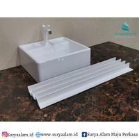 Gambar Bak Cuci Piring / Cuci Tangan Wastafel PVC Plastik INNOPLAS + Kaki - KAKI dari Surya Alam Material undefined 5 Tokopedia