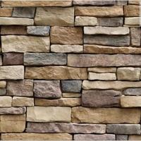 Gambar batu bata alam coklat 3d wallpaper stiker dinding ruang tamu - batu alam dari KARYA WALLPAPER undefined 1 Tokopedia