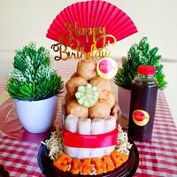 Gambar Kue Pempek cake isi 20pcs happy birthday ultah ulang tahun mpek - Gold, Kartu ucapan dari Pempek Mama Ely undefined 1 Tokopedia