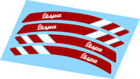 Gambar Sticker Aksesoris Velg Motor Model Vespa 01 - Merah Putih dari Diskon Termurah Sticker Shop undefined 2 Tokopedia