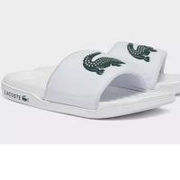 Gambar Sandal Pria Lacoste Croco Dualiste Synthetic Original - Black/White - Putih, 8 dari BhozSStore undefined 5 Tokopedia