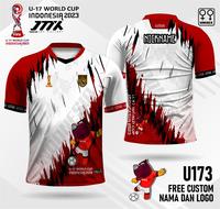 Gambar jersey piala dunia u17 indonesia lengan pendek free custom nama - Merah, size anak 4 dari jmxfactory undefined 2 Tokopedia