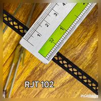 Gambar Per meter renda rajut warna hitam lebar 8 mm dari RENDA PITA undefined 2 Tokopedia