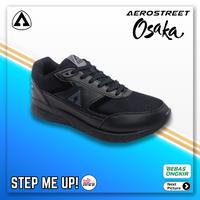 Gambar Aerostreet Osaka All Black - Sepatu Sneakers Sport Casual Pria Wanita - 42 dari Step Me Up undefined 3 Tokopedia