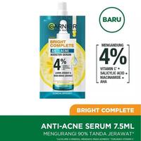Gambar Garnier Bright Complete Anti Acne Booster Serum 4% Vit C Salicylic AHA Jerawat Acne 7ml dari EMuBa Shop undefined 1 Tokopedia