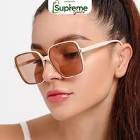 Gambar Kacamata Frame Kotak Oversize Korean Style Fashion Glasses - KM24 Leopard dari SUPREME GROSIR undefined 4 Tokopedia