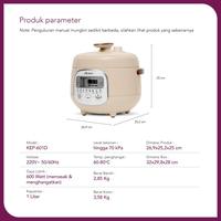 Gambar Presto Digital Kirin KEP 601 D Rice Cooker 1 L Magic Com Pressure Omni - KEP 601 D AJA, PACKING NORMAL dari Toko Lima_NEW undefined 5 Tokopedia