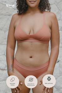 Gambar Sare Studio Padma Padded Tencel Triangle Bra 2 Packs in Rosewood - S dari SARE Studio_NEW undefined 2 Tokopedia