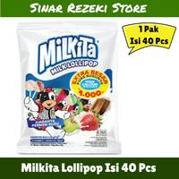 Gambar Milkita Lollipop Max Refill 40pcs - Permen Susu Lolipop dari Sinar Rezeki Store undefined 1 Tokopedia