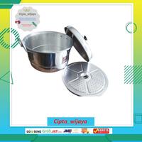 Gambar Panci Langseng Kukusan Dandang Ekonomi Aluminium 28 cm Muliya dari CIPTA WIJAYA undefined 4 Tokopedia