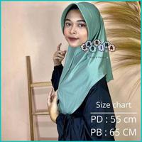 Gambar BERGO JERSEY OVAL /BERGO KENAN / bergo Oval M/Hijab SPORT/Jilbab Bergo - coklat pramuka dari sabrina hijab &amp; fashion undefined 2 Tokopedia