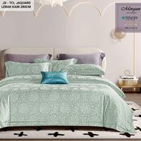 Gambar Sprei Sutra Organic Tencel Jacquard 80s Sz 120x200 - 200x200 S8 - 90x200cm, Tinggi 20cm dari Serenity Bedding undefined 1 Tokopedia