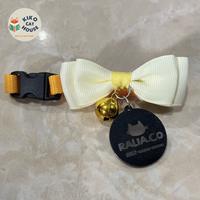 Gambar Kalung custom nama kucing anjing kelinci bahan kulit dan pita - Hitam, Kulit dari Ralia.co petshop indonesia undefined 2 Tokopedia