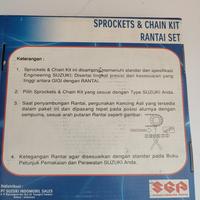 Gambar suzuki genuine part gear set suzuki fu 150 face lift  dan suzuki satria fu injeksi, dengan nomor part 27000-25G70-000 original dari GALAXI MOTOR undefined 4 Tokopedia