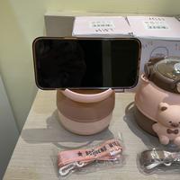Gambar BoSheng Water Bottle Thermos Botol Minum Anak Stainless CuteBear 900ml - Putih dari d3sshop undefined 4 Tokopedia