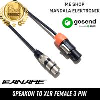 Gambar kabel speaker jack speakon to xlr female 3pin 50cm full canare L2T2S - 20meter dari IwaME Shop undefined 1 Tokopedia